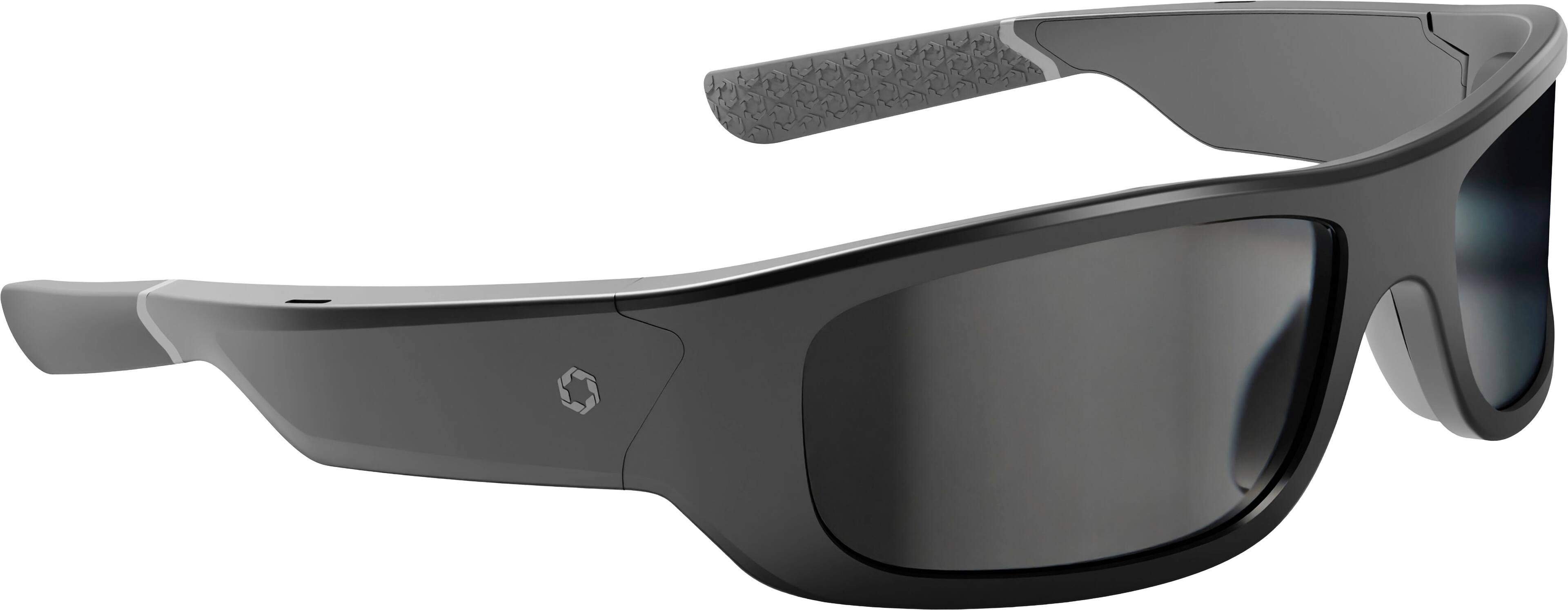Angle. Lucyd - Armor Black Polarized Smart Safety Glasses Powered by Lucyd - Black.