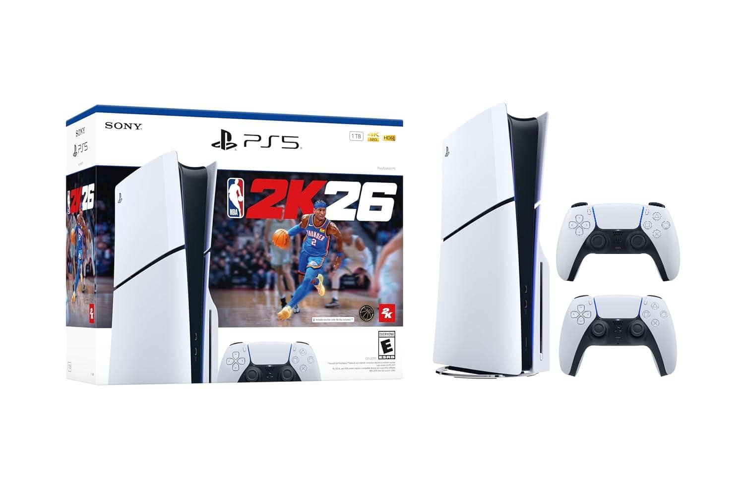 PlayStation 5 NBA2K26 Disc Console - 1TB - w/DualSense Wireless Controller - PlayStation 5