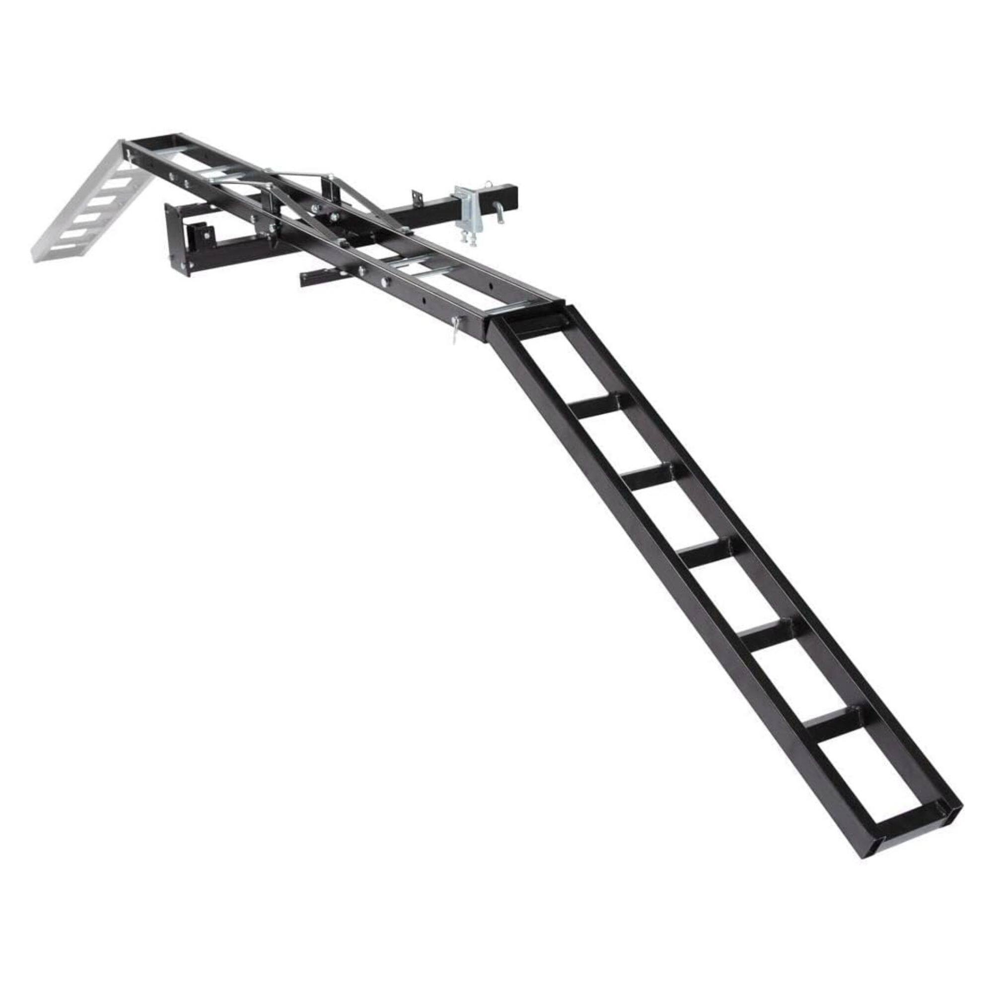 Alt View 7. Black Widow - Black Widow Motorcycle Bike Carrier with Ramp for 2" Hitch, 500 Pound Capacity - Black.