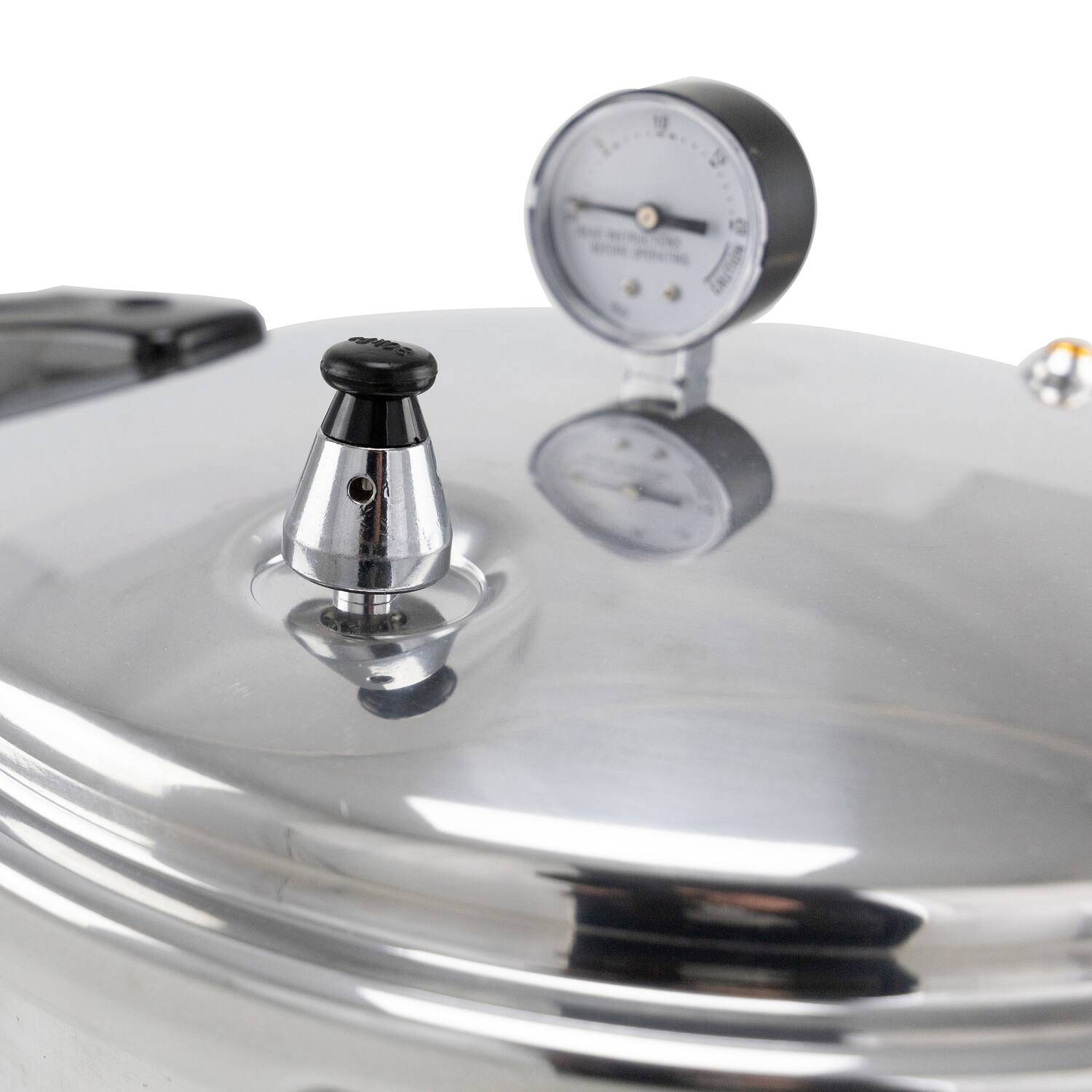 Back. Nesco - Manual Pressure Canner 24 Qt. - Silver.