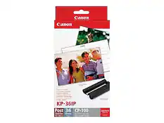 Canon KP-361P
Post 36 CP-100
Card Size: Post Card
Sheets: 36
Canon Card Printer Ink Cartridge