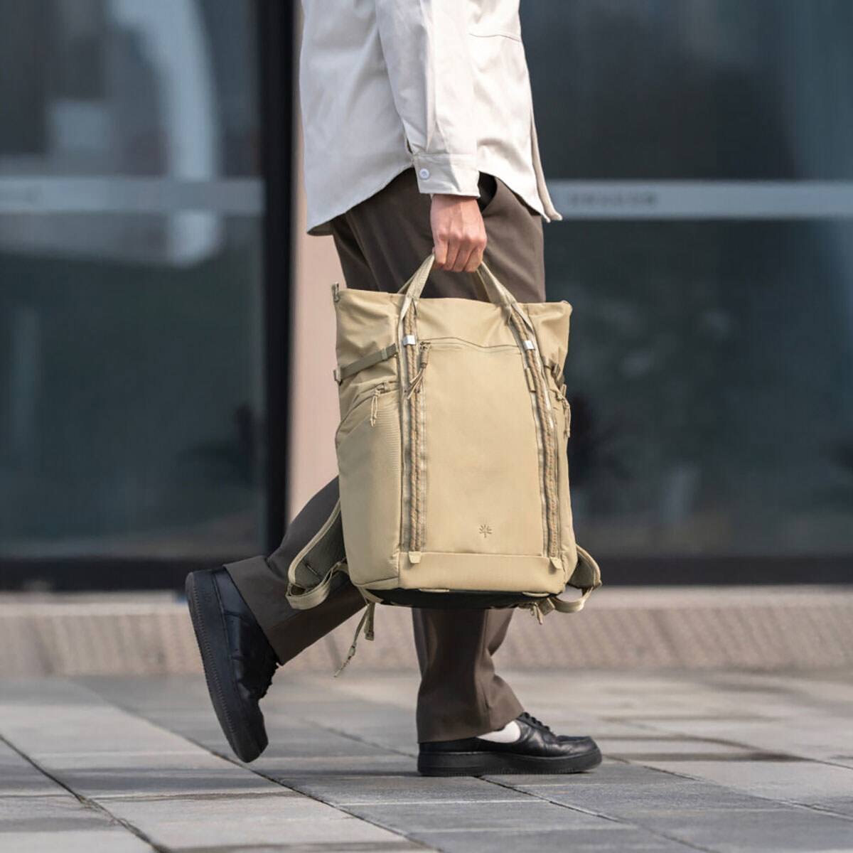Alt View 6. PGYTECH - PGYTECH OneGo Roamer Camera Tote Backpack - 18L, Sand Khaki.