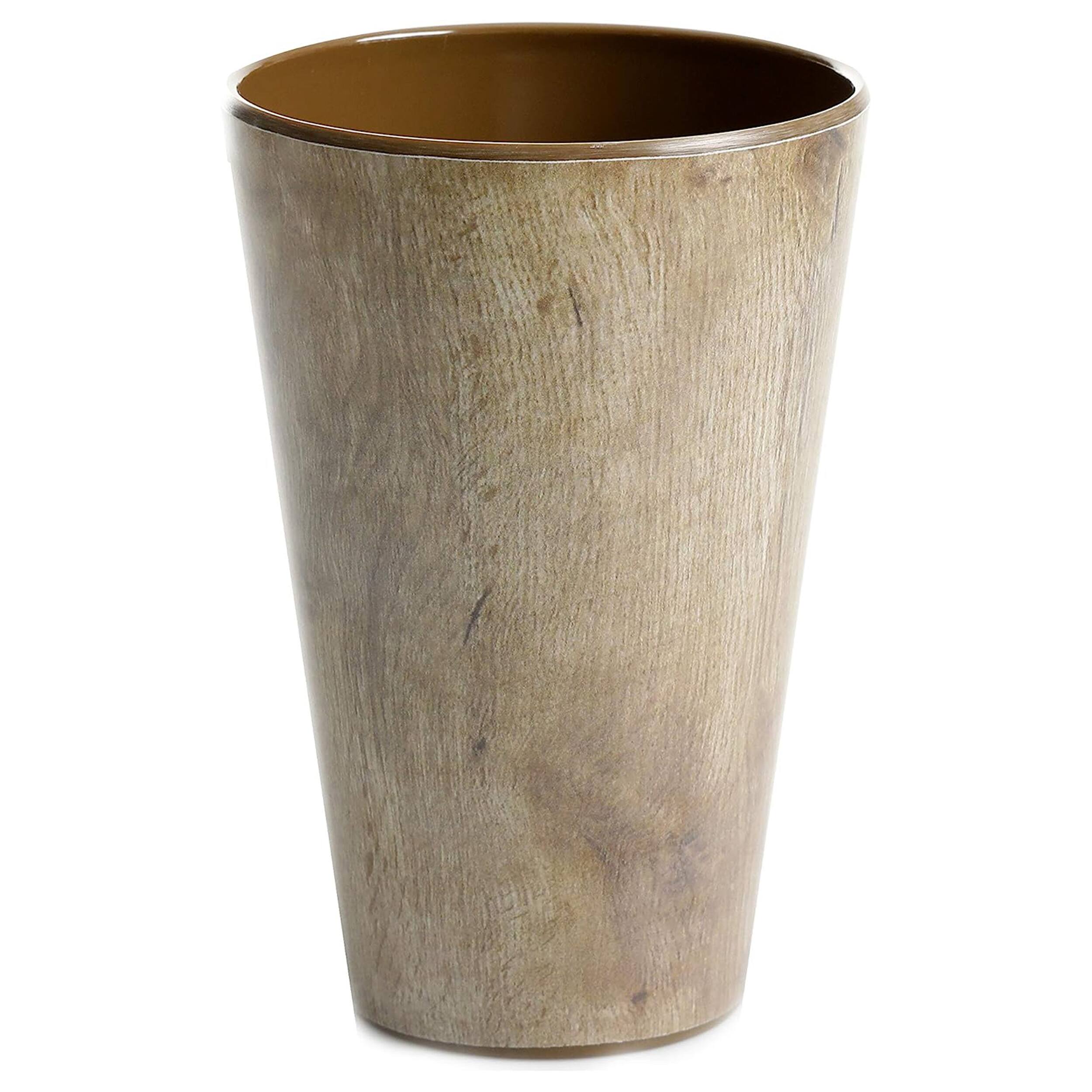 Alt View 4. Gibson - Gibson Elite Woodlands 16 Piece Melamine Wood Grain Decal Dinnerware Set - Brown.