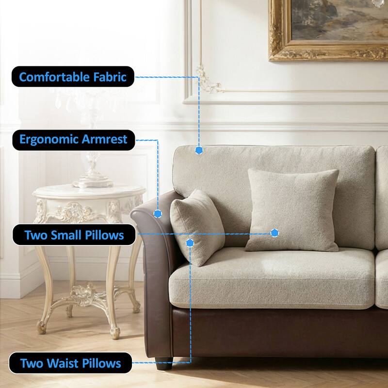 Comfortable Fabric  
Ergonomic Armrest  
Two Small Pillows  
Two Waist Pillows