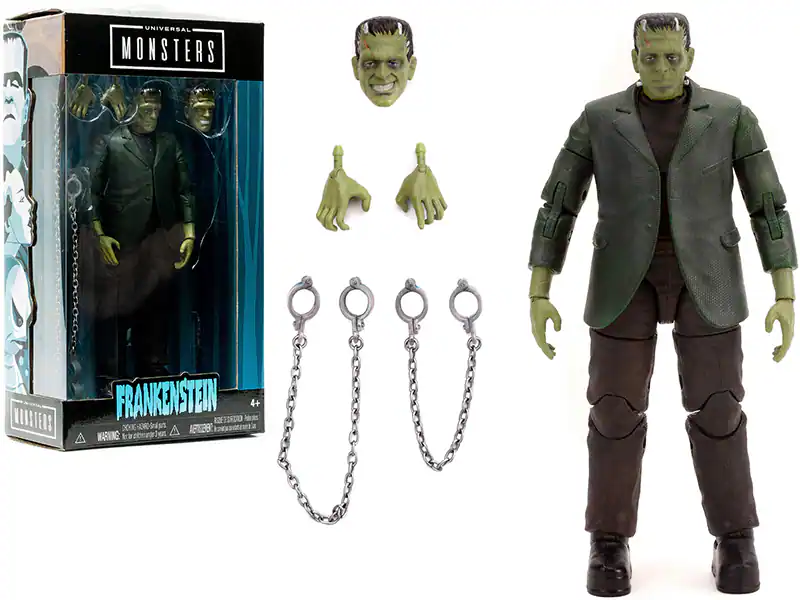 UNIVERSAL MONSTERS  
FRANKENSTEIN  
4+  
WARNING: CHOKING HAZARD - Small parts. Not for children under 3 years.
