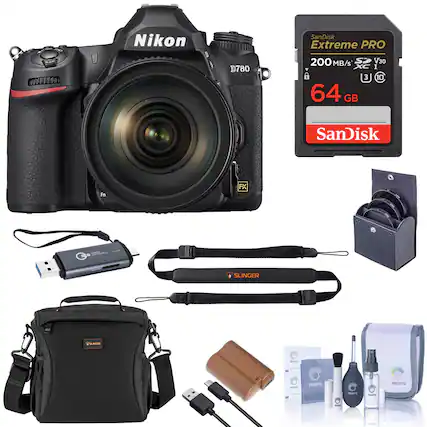 Nikon D780
SanDisk Extreme PRO 200 MB/s V30 I 64 GB
SanDisk
Fn FX
SLINGER RLNCEN - ne PRE OPTE PRO SPTC