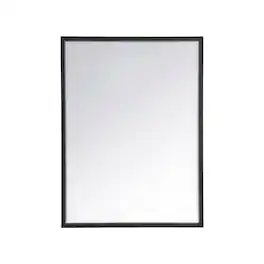 Elegant Decor - Pier 24x30 inch LED mirror with adjustable color temperature - Black