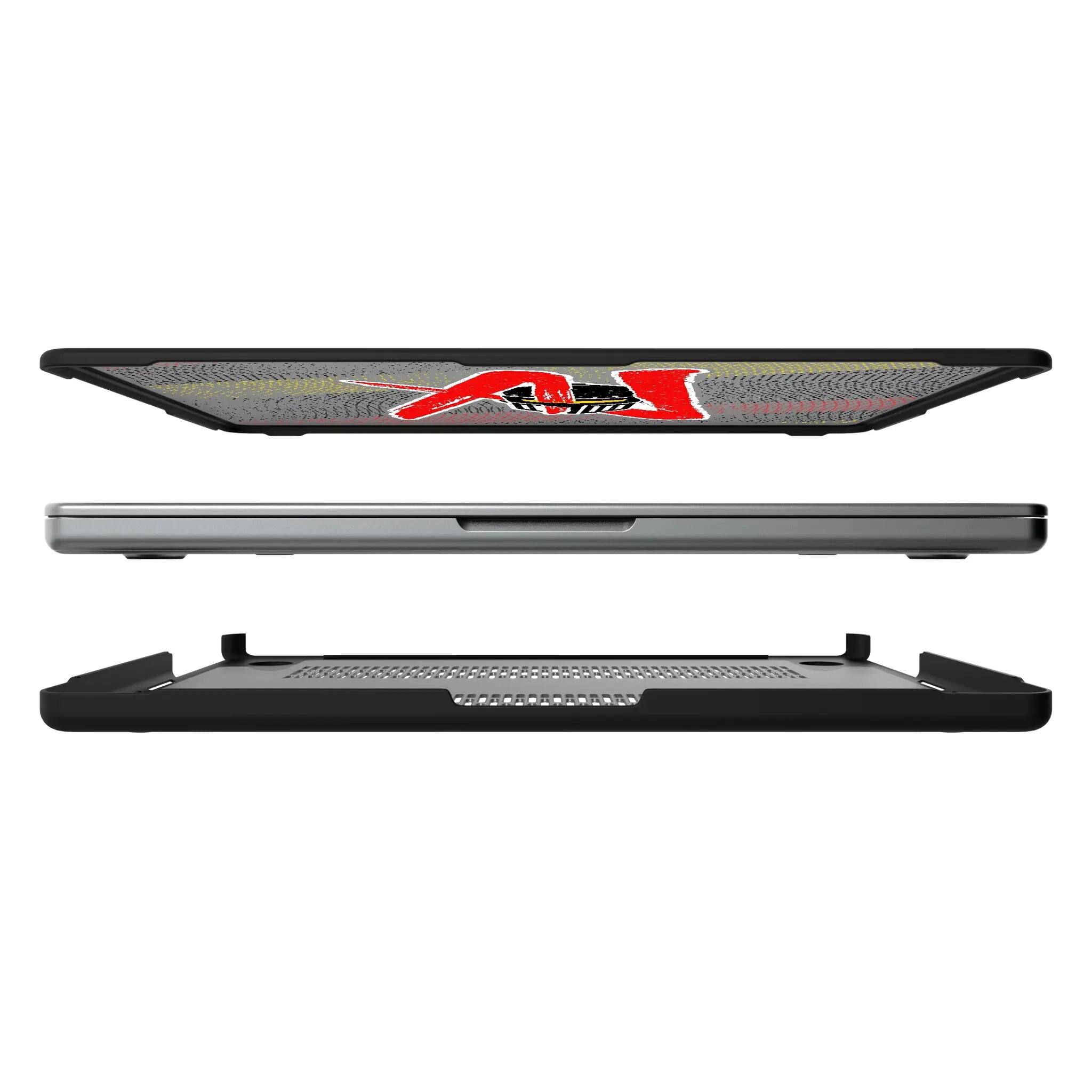 Alt View 1. Keyscaper - WWE Steel Laptop Case - Apple MacBook Air 15-inch (M2, 2023)/(M3, 2024) - LA Knight.