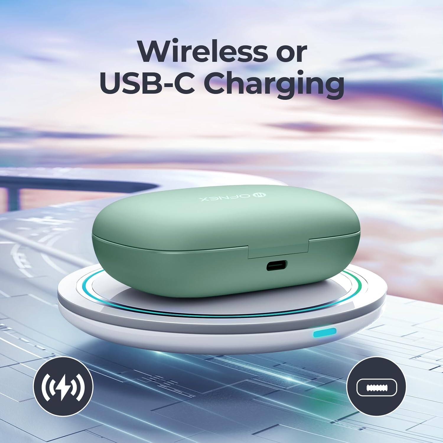 Wireless or USB-C Charging