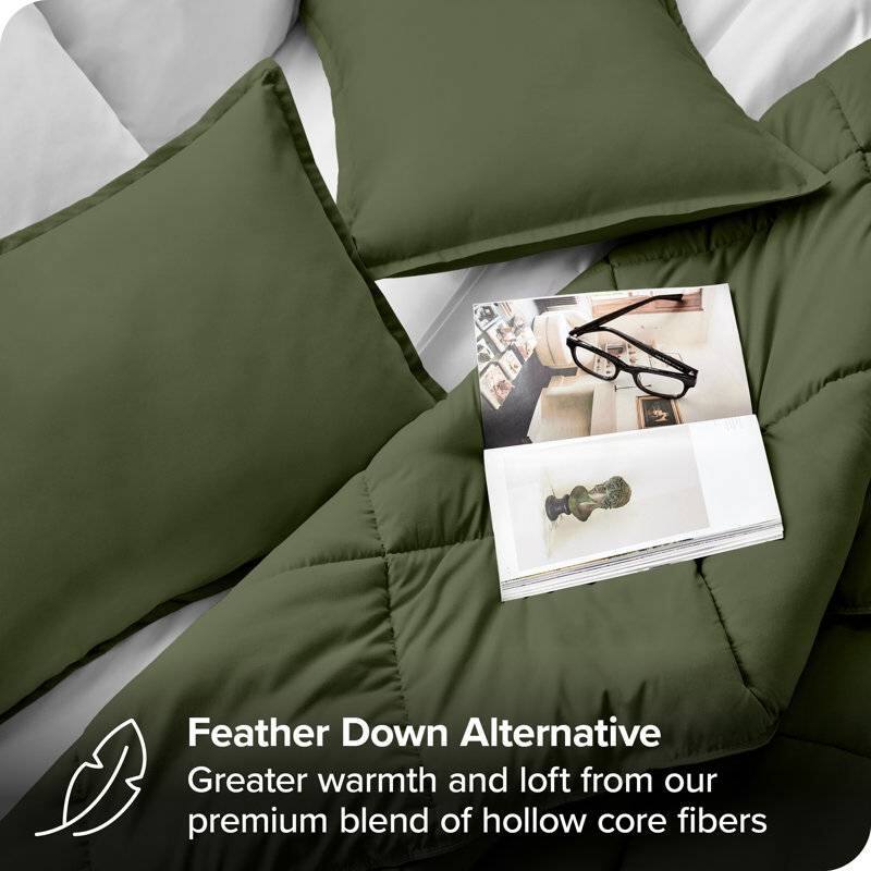 Feather Down Alternative  
Greater warmth and loft from our premium blend of hollow core fibers