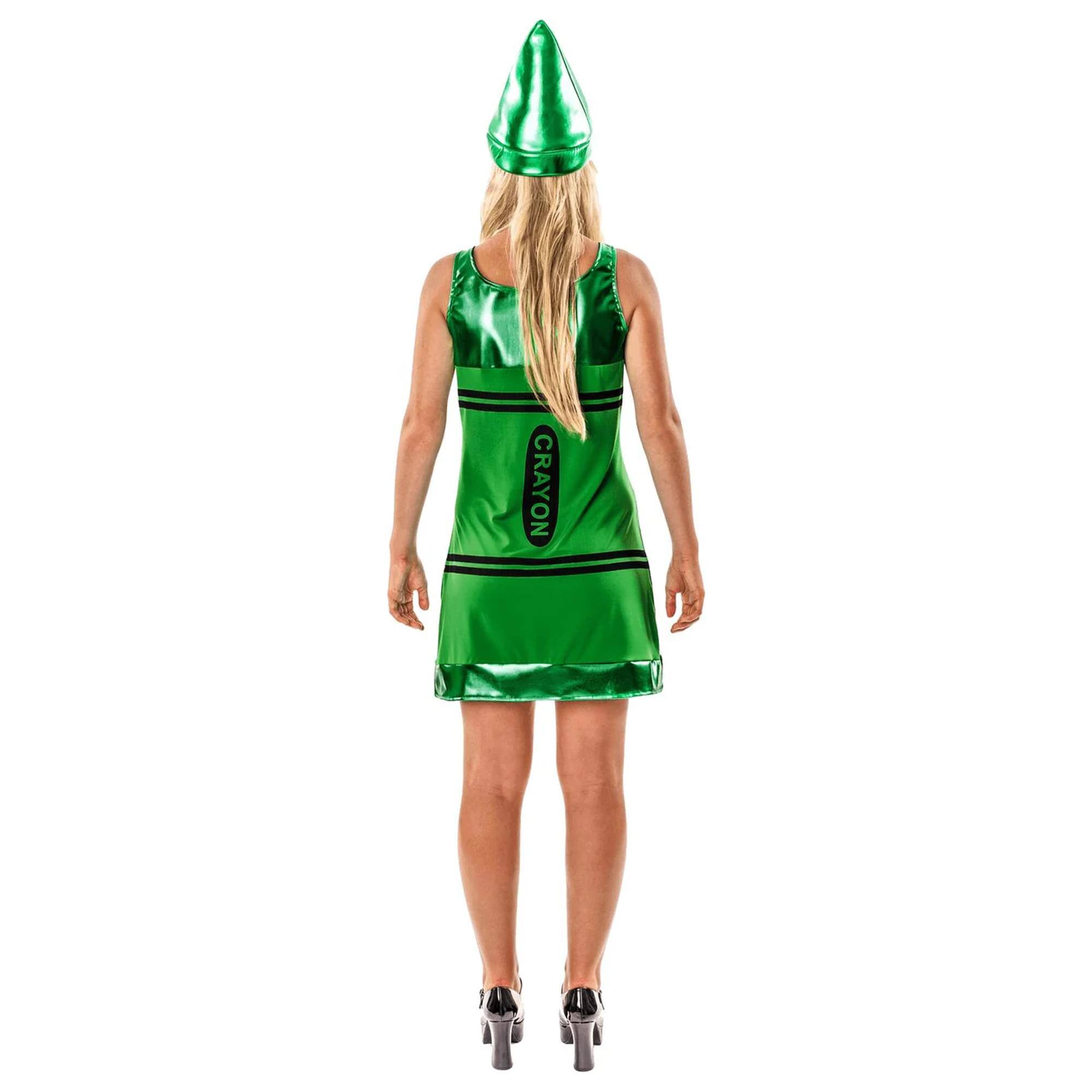 Alt View 10. Angels Costumes - Women's Green Crayon Costume Dress - X-Large - Green.
