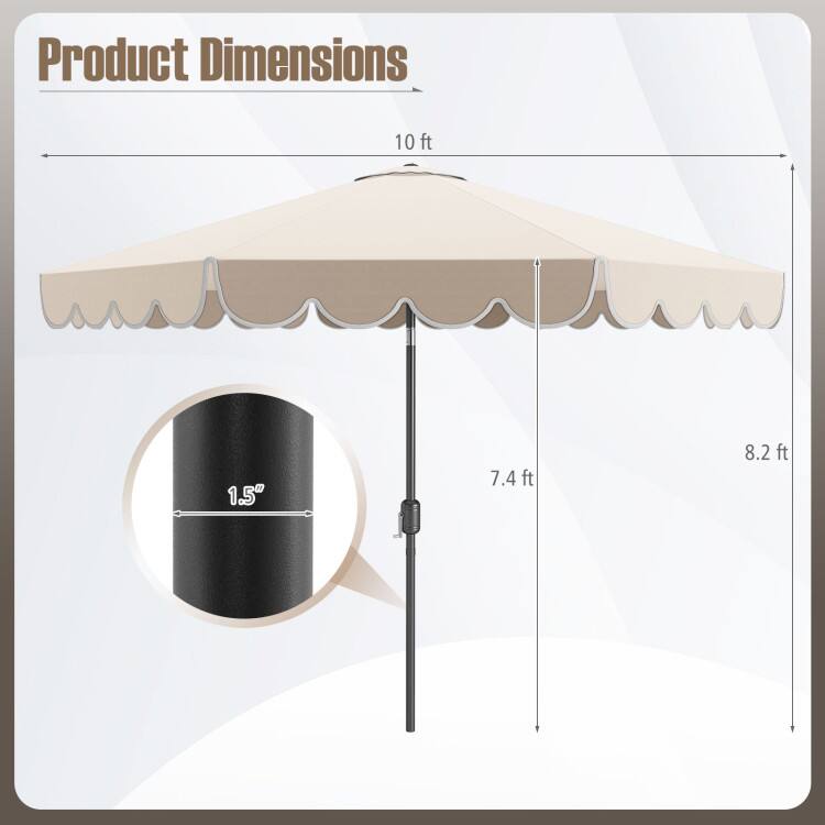 Product Dimensions: 10 ft, 1.5", 7.4 ft, 8.2 ft