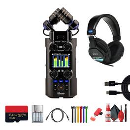 Zoom - H5studio 4-Track Handy Recorder + MDR-7506 Stereo Headphones, Bundle