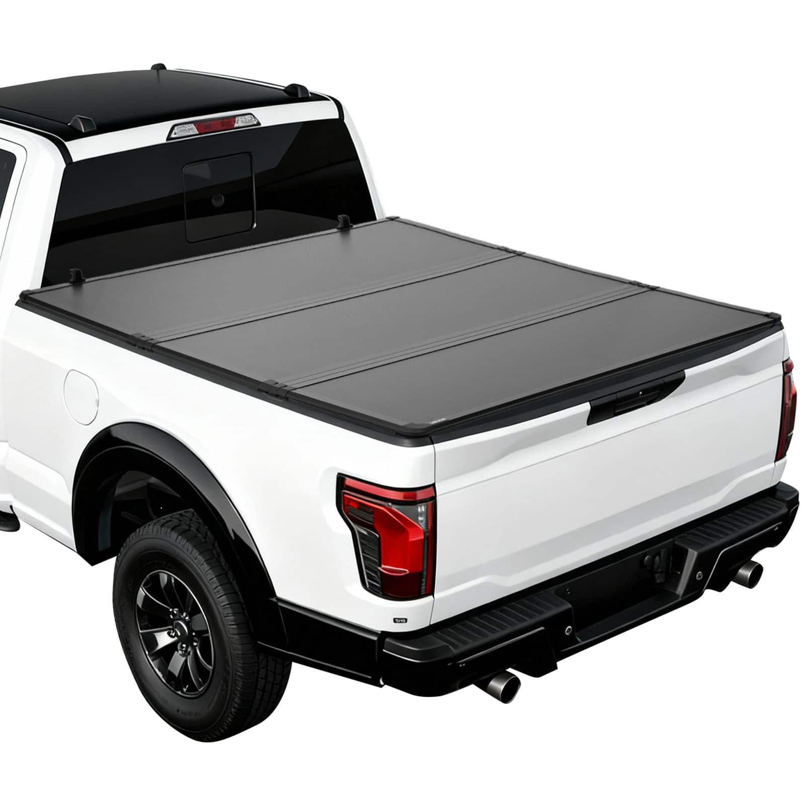 VEVOR - Hard Tri-Fold Truck Bed Tonneau Cover, Compatible with 2015-2025 Ford F150 6.5 ft (78.9 in) Standard Bed - Black