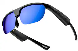 LOKMAT - L01 Bluetooth Audio Smart Glasses for Men, Women-Polarized Sports Sunglasses w/ Open-Ear Speakers/Music&Hands-Free Calls - Blue