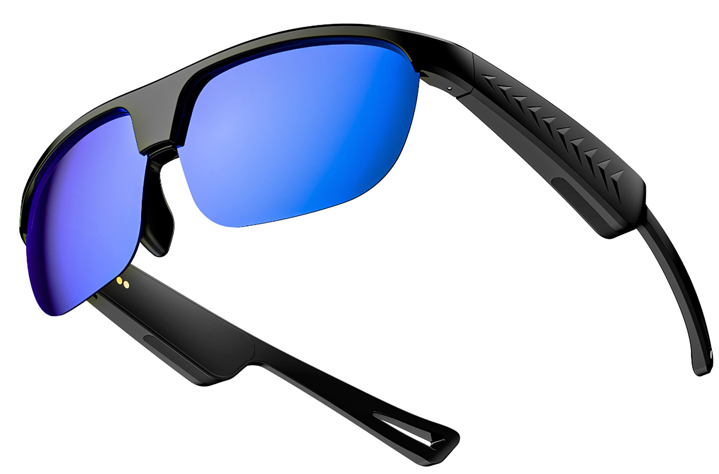 Front. LOKMAT - L01 Bluetooth Audio Smart Glasses for Men, Women-Polarized Sports Sunglasses w/ Open-Ear Speakers/Music&Hands-Free Calls - Blue.