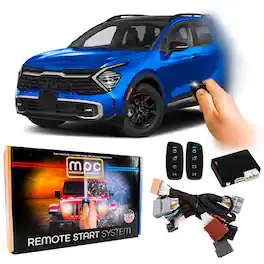 MPC - Remote Start Kit For Kia Sportage 2020-2022 | Plug & Play | w/ 4-Button Remotes - Black