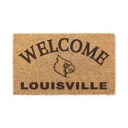 Jardine - Louisville Cardinals 18" x 34" Welcome Coir Doomat - Brown