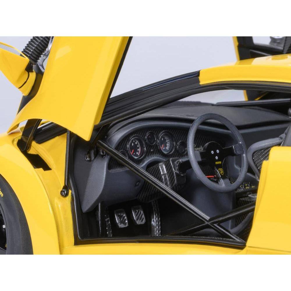 Back. Autoart - Lamborghini Diablo GTR Superfly Yellow 1/18 Model Car by Autoart - Yellow.