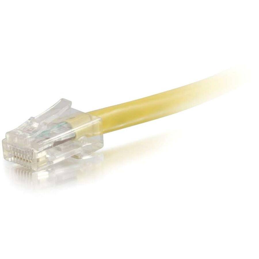 Angle. C2G - C2G 50ft Cat6 Non-Booted Unshielded (UTP) Ethernet Network Cable - Yellow.