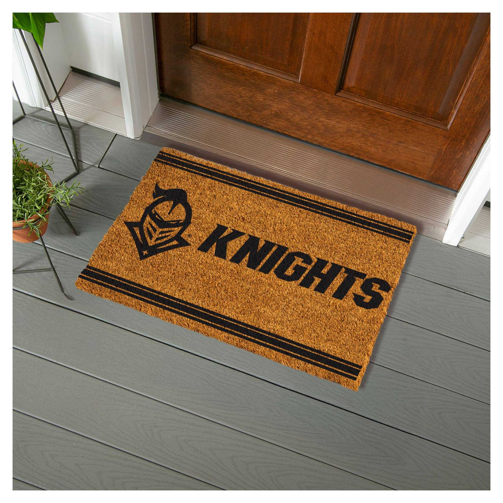 Alt View 1. Evergreen Enterprises - UCF Knights 28" x 16" Primary Logo Outdoor Coir Entryway Mat - Multicolor.