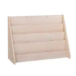 Children's Factory - 4-Shelf Book Display - Assembled - Creamy Birch