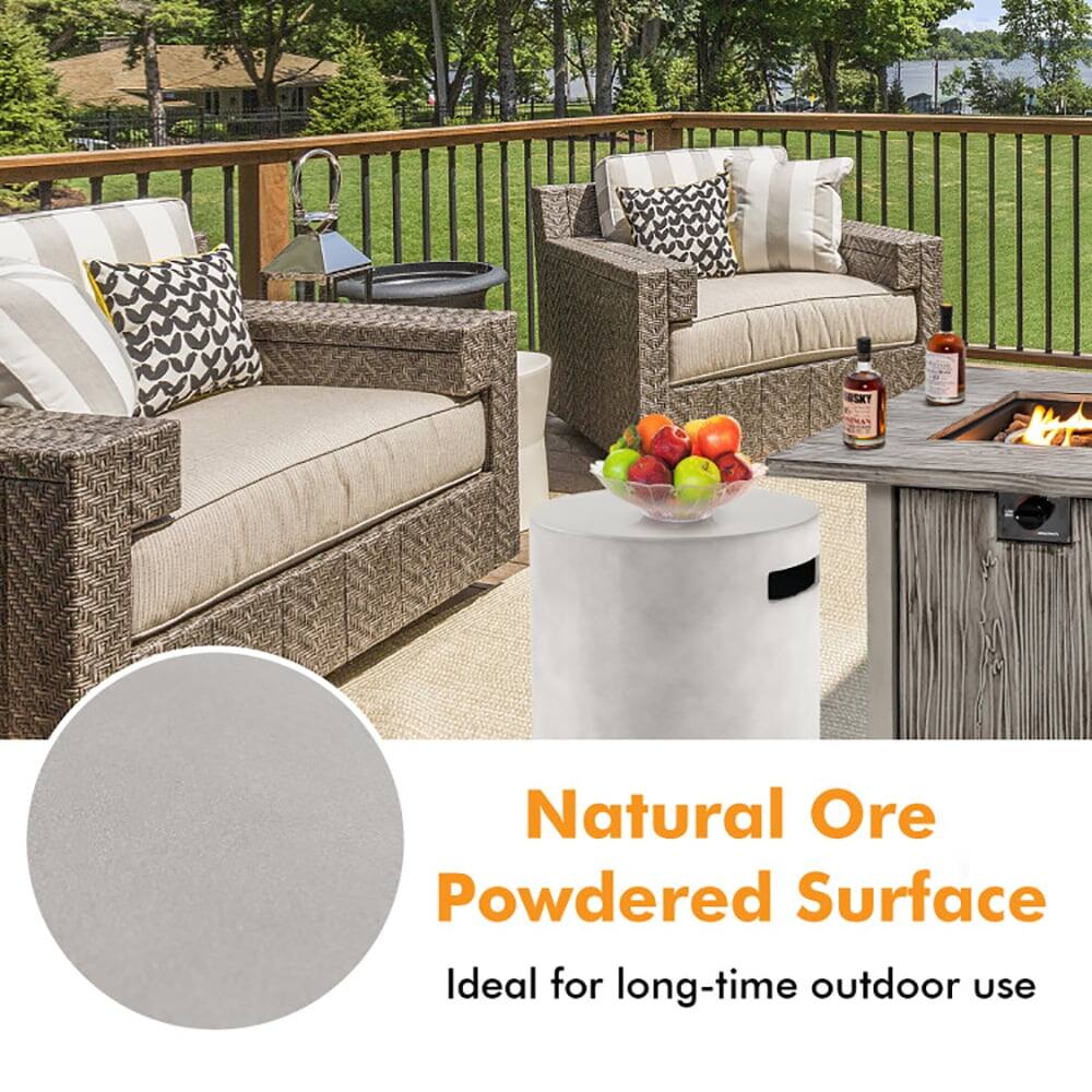 Natural Ore Powdered Surface  
Ideal for long-time outdoor use