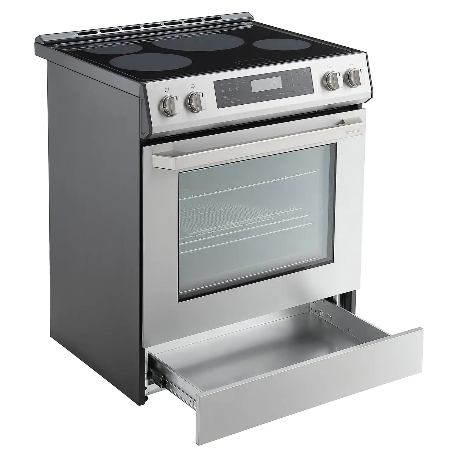 Alt View 1. Rangaire - Rangaire 30" Induction Range Self-cleaning Air Fry True Convection Oven Slide-in Stainless Steel RRI303GS - Stainless steel.