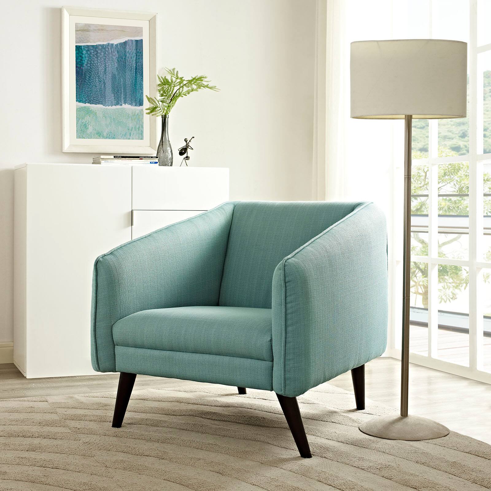 Front. Modway - Slide Upholstered Fabric Armchair by Modway - Laguna.