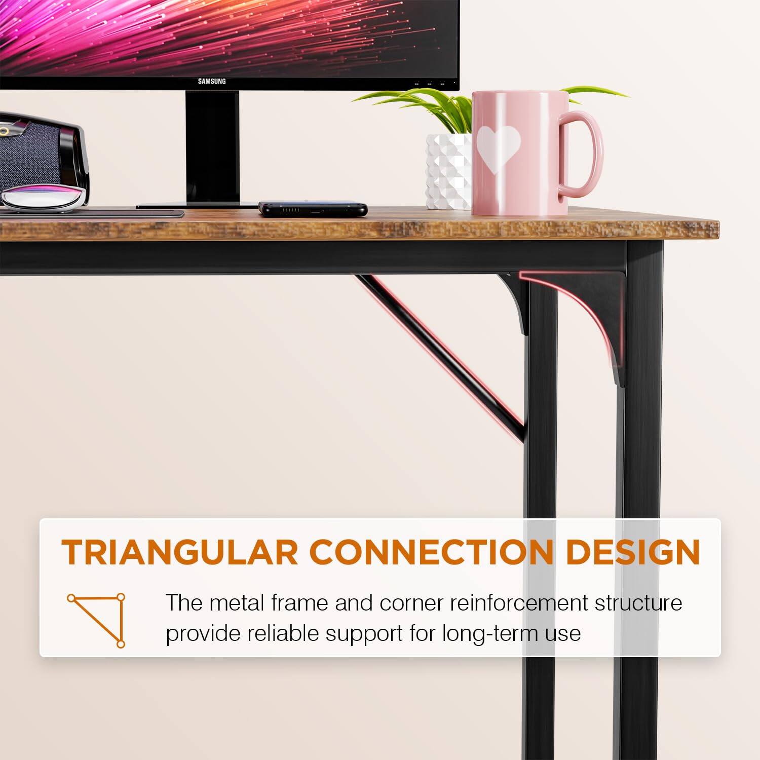 **TRIANGULAR CONNECTION DESIGN**

The metal frame and corner reinforcement structure provide reliable support for long-term use.
