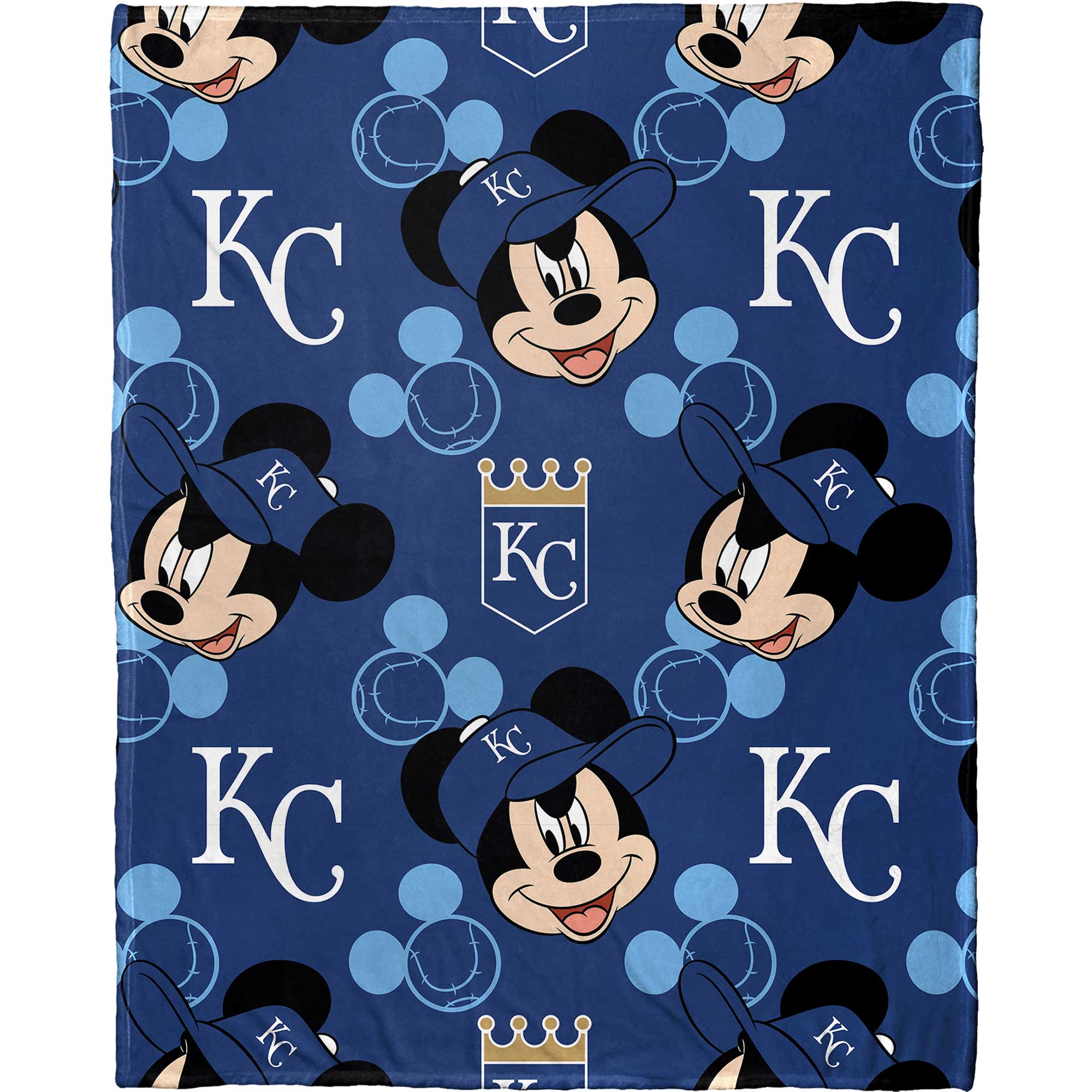 Alt View 2. Northwest - Kansas City Royals Mickey Hugger Pillow & Silk Touch Throw Set - Multicolor.