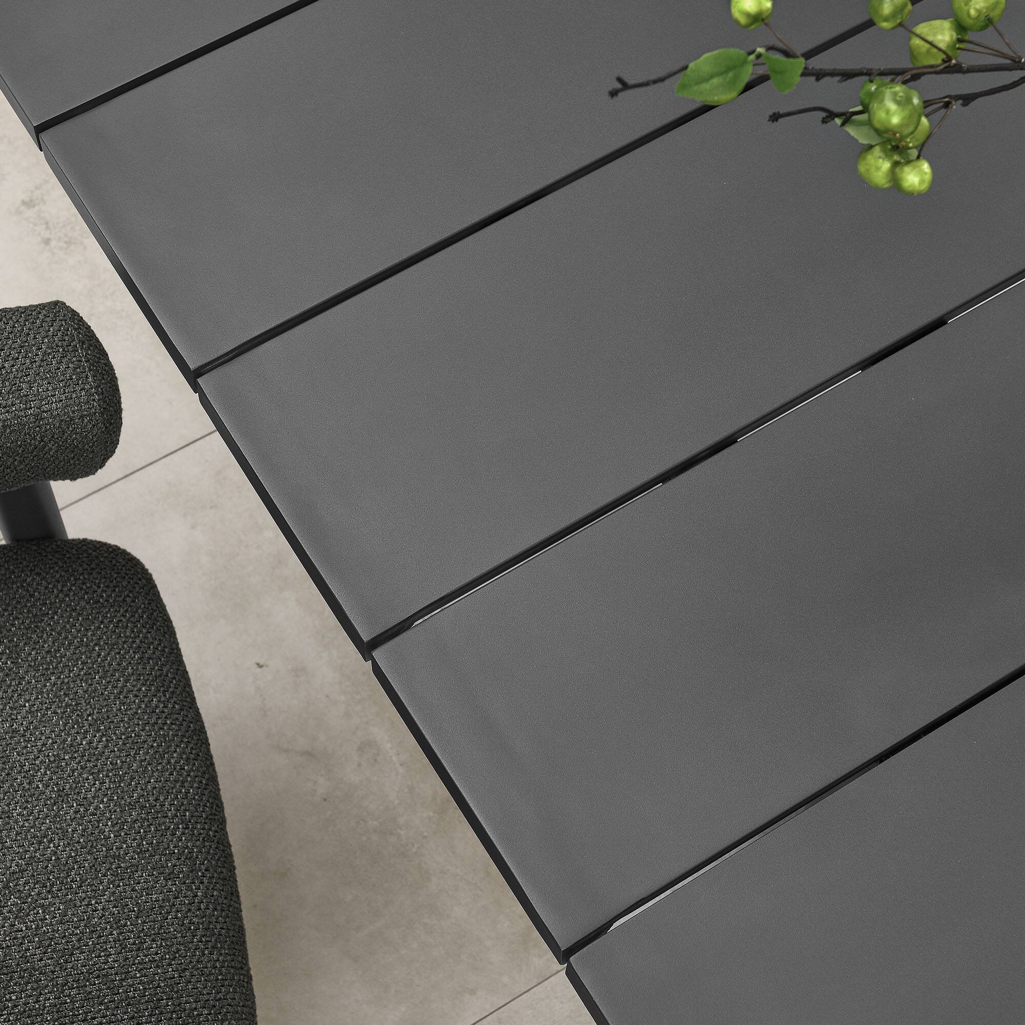 Alt View 1. Modway - Nautica Outdoor Patio 87" Rectangular Aluminum Dining Table by Modway - Graphite.