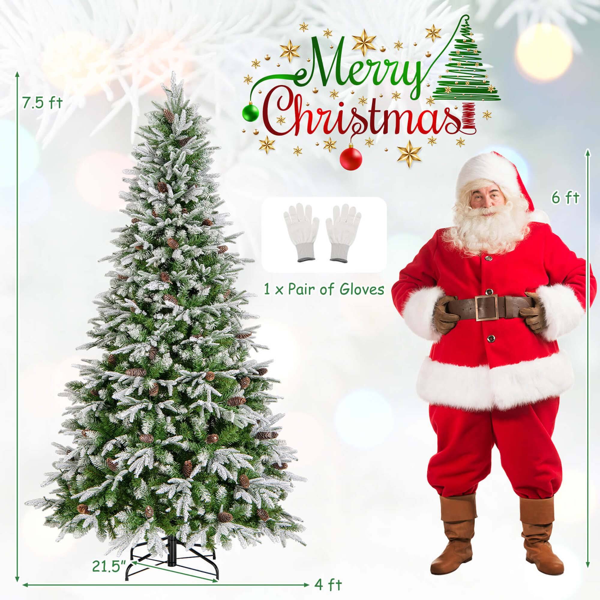 Merry Christmas, 7.5 ft, 6 ft, 1 x Pair of Gloves, 21.5", 4 ft