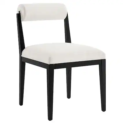 Front. Modway - Kai Fabric Dining Chair by Modway - Black.