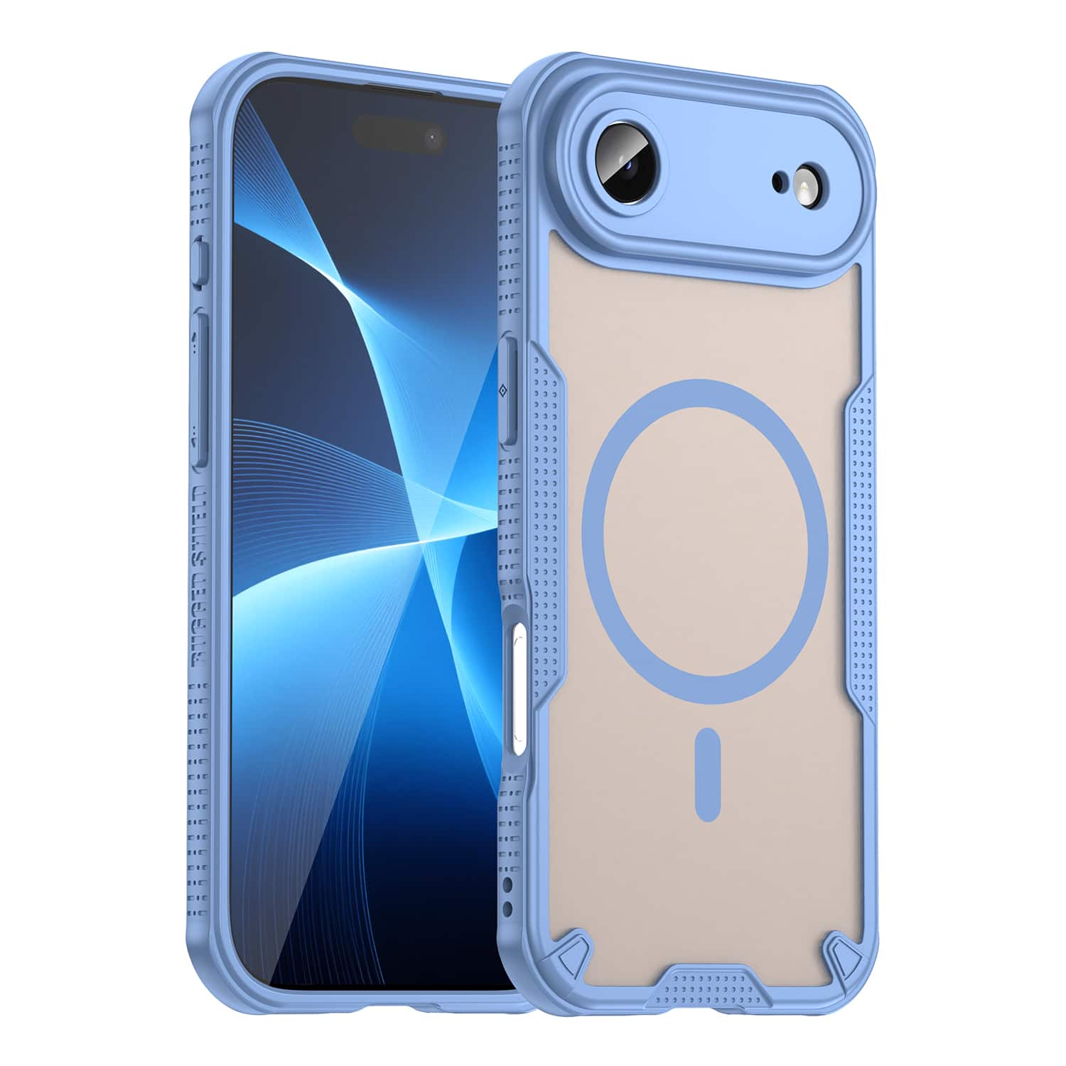 UUCOVER - Magnetic Case for iPhone Air,Shockproof TPU+PC Case Compatible with Mag Safe Matte Translucent Back Cover - Blue price history on PriceWatchPro