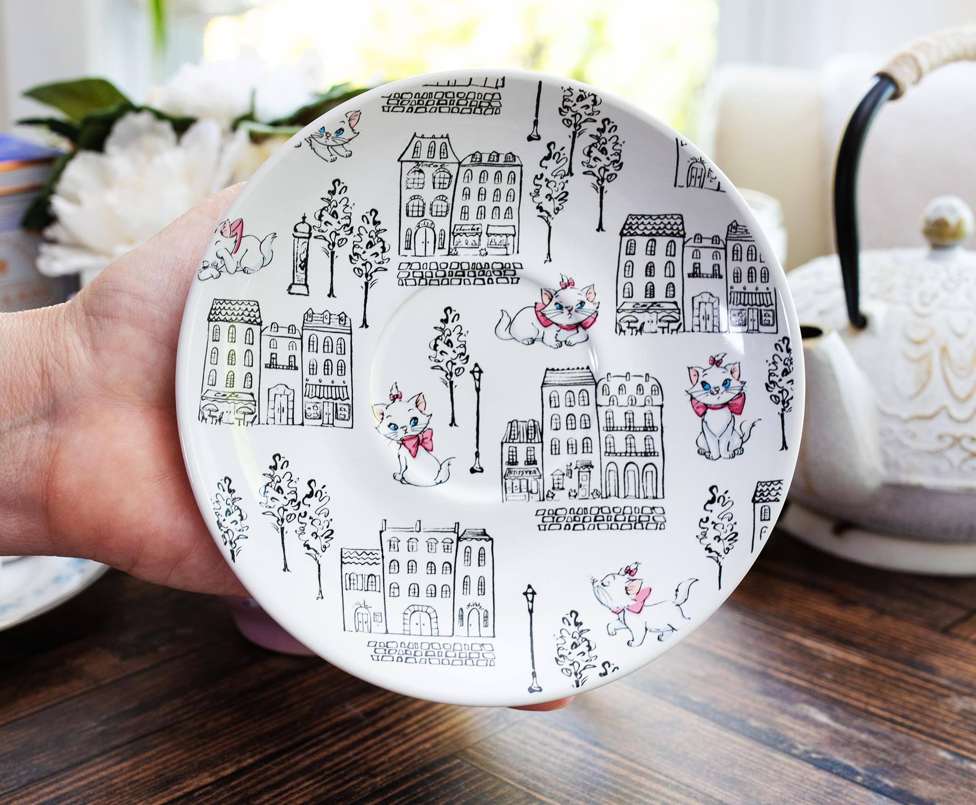 Alt View 3. Silver Buffalo - Disney The Aristocats Marie Ceramic Teacup and Saucer Set - Pink.