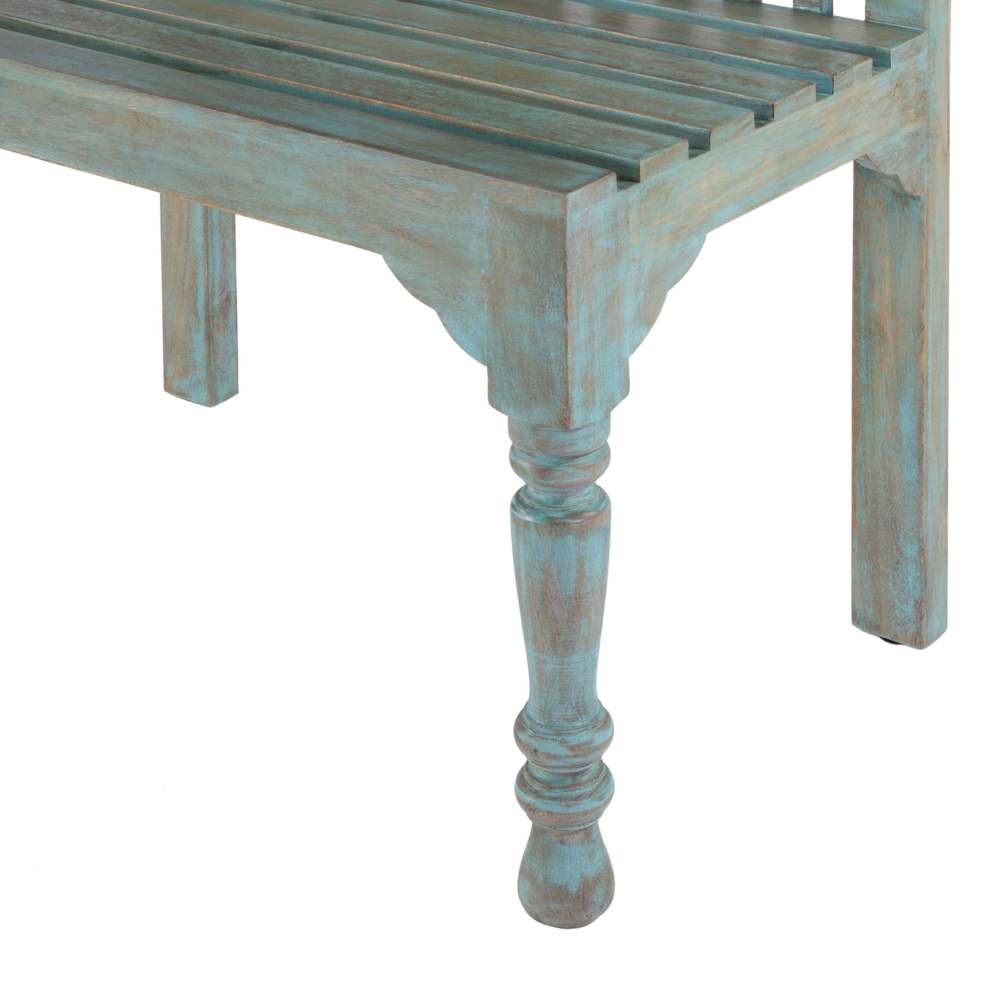 Alt View 5. Butler Specialty - Roseland 30.25 in. W Rectangular Solid Wood 2 Seat Accent Bench with Back - Blue.