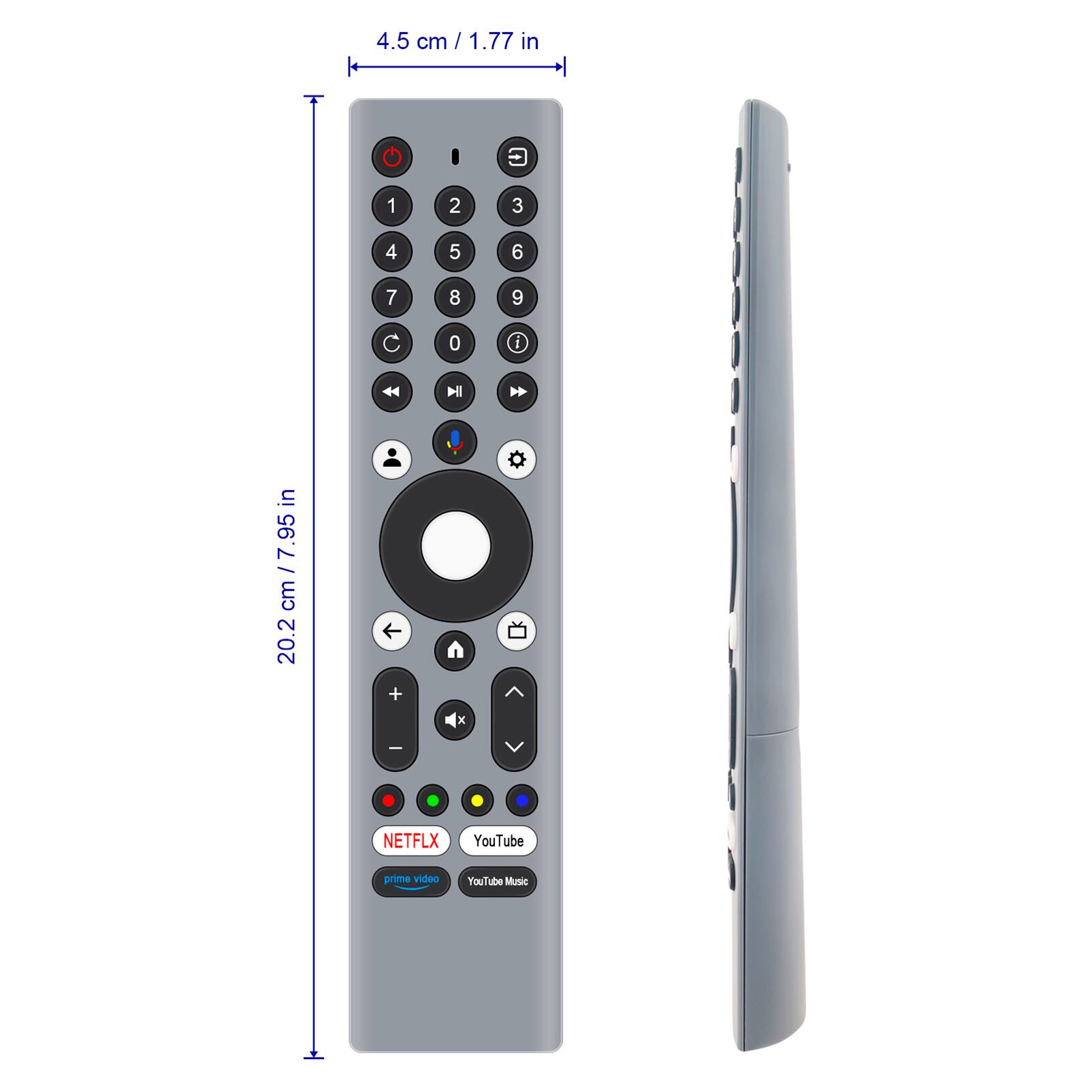 VINABTY New RM C3295 Voice Replaced Remote Control Fits for JVC TV