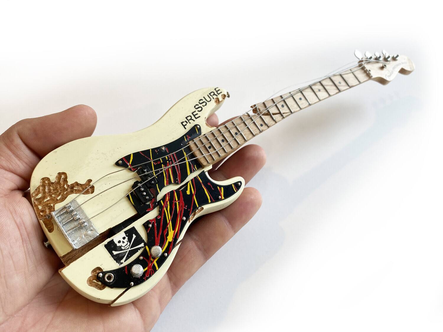 Alt View 1. Axe Heaven - Axe Heaven Fender Percision Bass PRESSURE Mini Guitar Replica FP-004   - Collectibles - Multicolor.