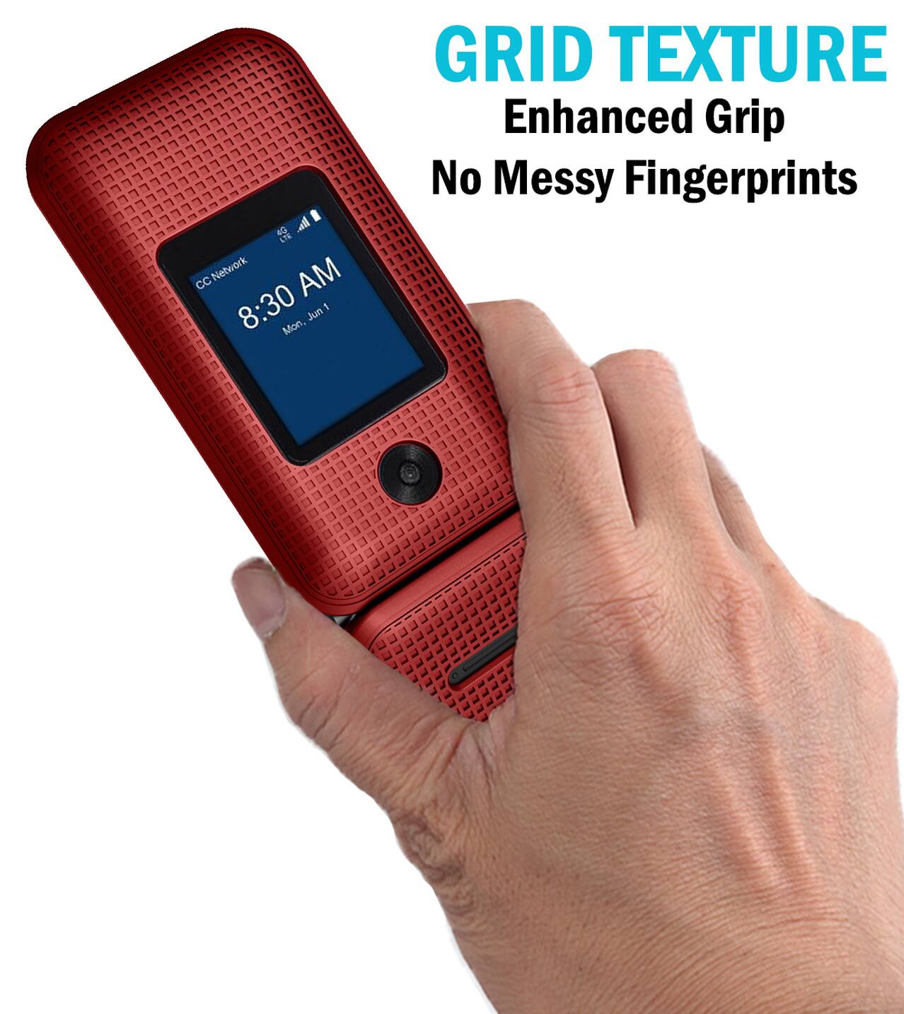 4G all LTE CC Network AM 8:30 1 Jun Mon,
GRID TEXTURE Enhanced Grip No Messy Fingerprints