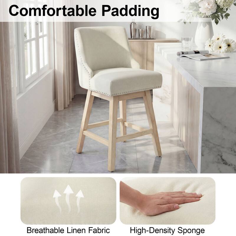 Comfortable Padding  
Breathable Linen Fabric  
High-Density Sponge
