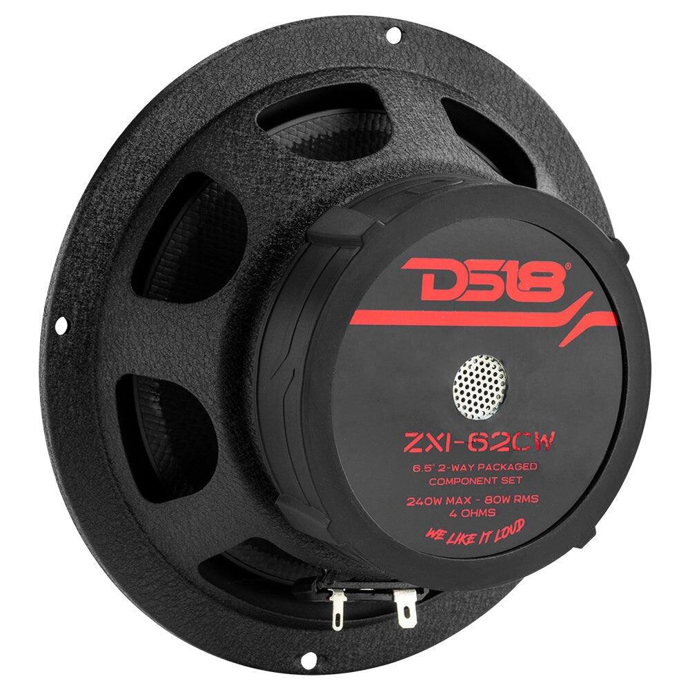 D518  
ZXI-62CW  
6.5 2-WAY PACKAGED COMPONENT SET  
240W MAX - 80W RMS  
4 OHMS  
WE LIKE IT LOUD