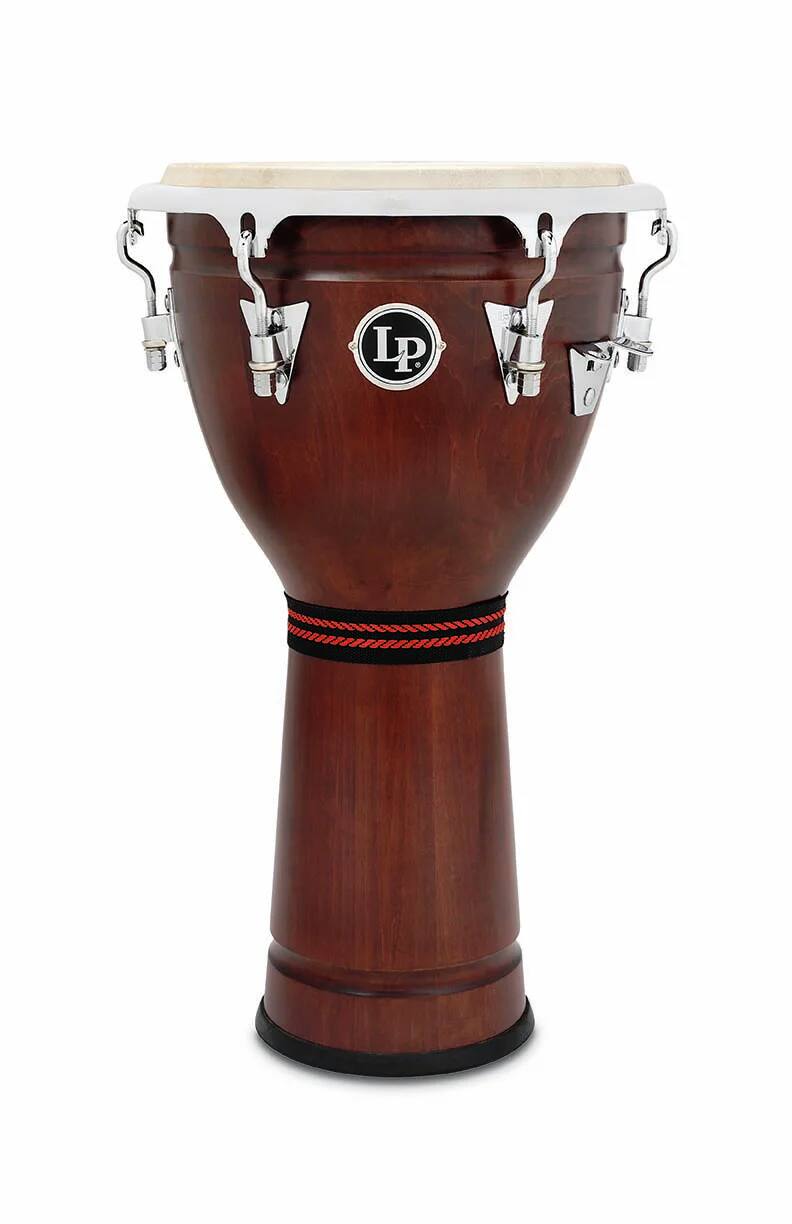 Shell Percussion Instrument Latin Percussion 12.5 Inch Djembe Drum Lightweight Wood Shell Wide ...