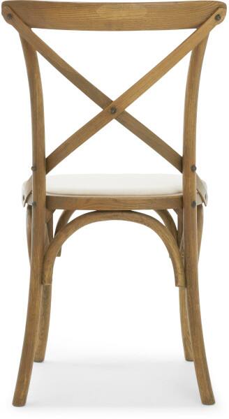 Alt View 4. Finch - Finch Elmhurst Cross Back Dining Chair, Set of 2, Cream - Cream.