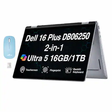 DOCK DT TORM Dell 16 Plus DB06250 2-in-1 Ultra 5 16GB/1TB R Touchscreen Fingerprint A Backlit Keyboard