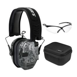 Walker’s - Walkers Razor Digital Ear Muffs (Raid Kryptek) with Glasses and Hard Case - Gray