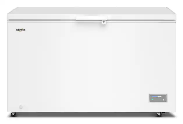 Front. Whirlpool - Whirlpool 16 cu. ft. Convertible Freezer-to-Fridge Chest Freezer with 3 Storage Baskets - White.