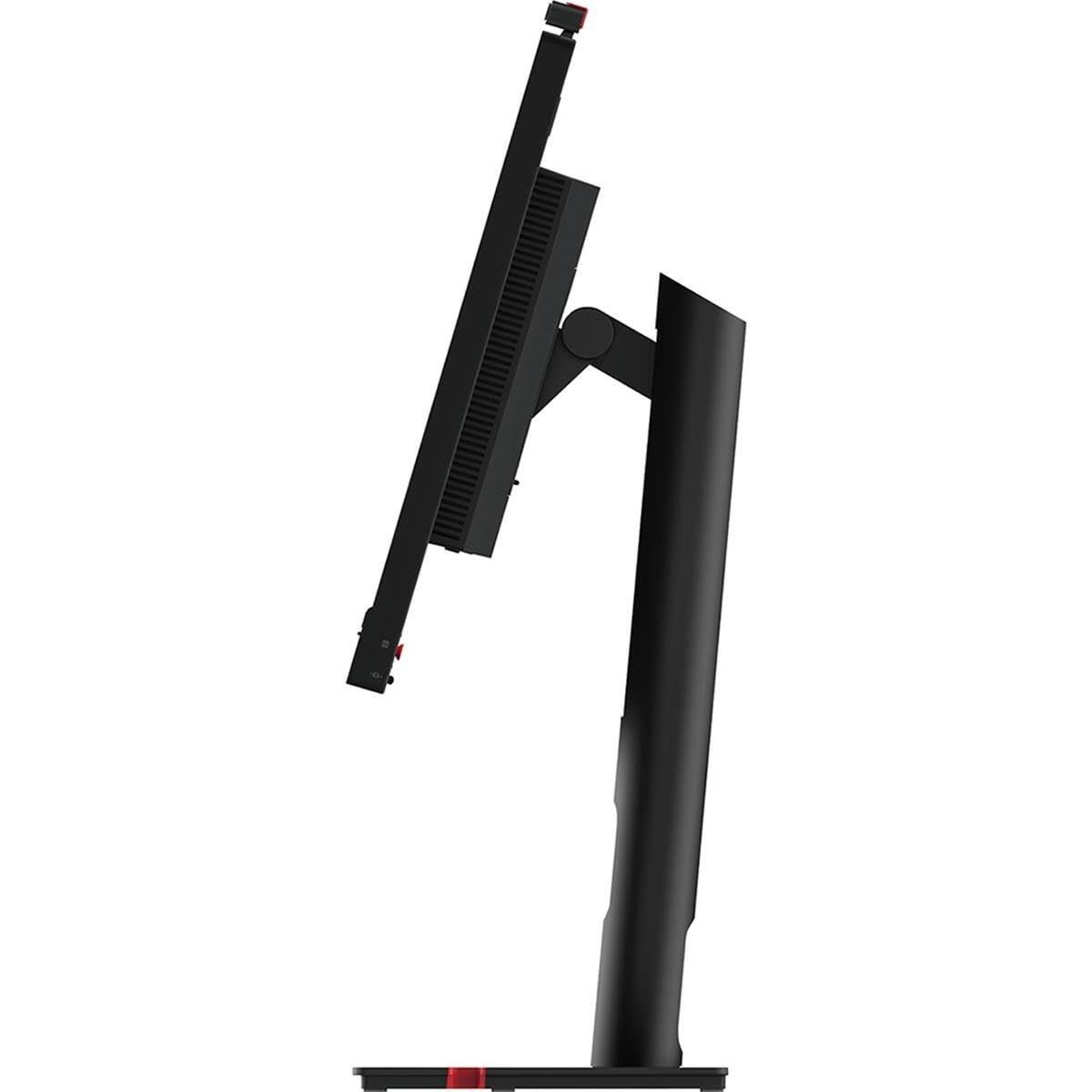 Back. Lenovo - Lenovo ThinkVision T24v-30 24" Class Webcam Full HD LED Monitor - 16:9 - Raven Black - 23.8" Viewable - In-plane - Black.