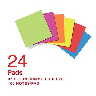 24 Pads  
3" x 3" in Summer Breeze  
100 Notes/Pad