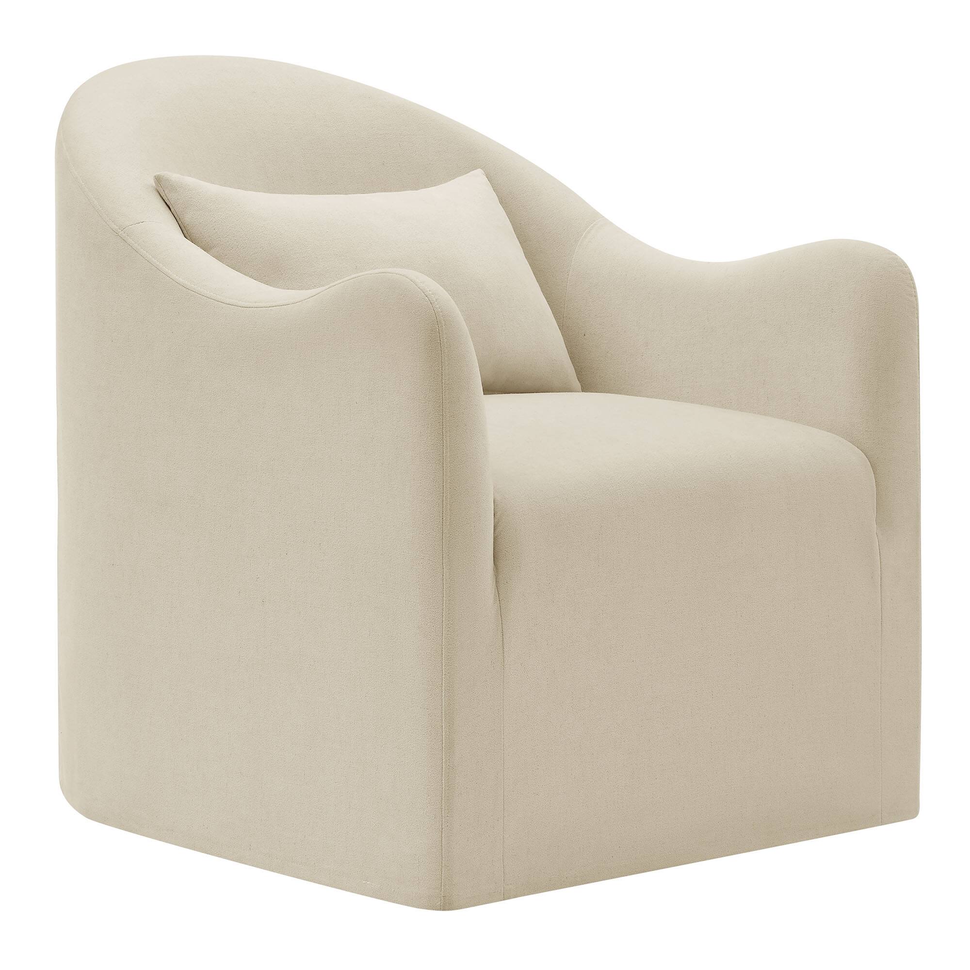 Angle. Modway - Bardot Slipcovered Linen Blend Accent Chair by Modway - Linen.